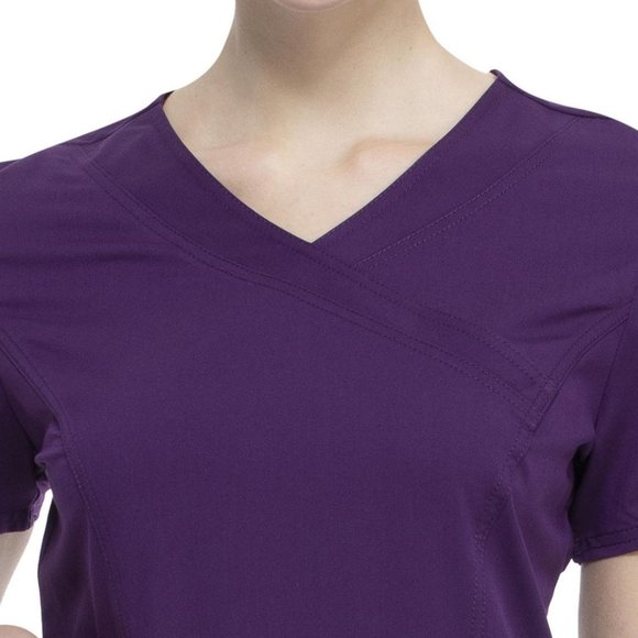 Scrubstar Ultimate Mock Wrap Top - Picture 3 of 6